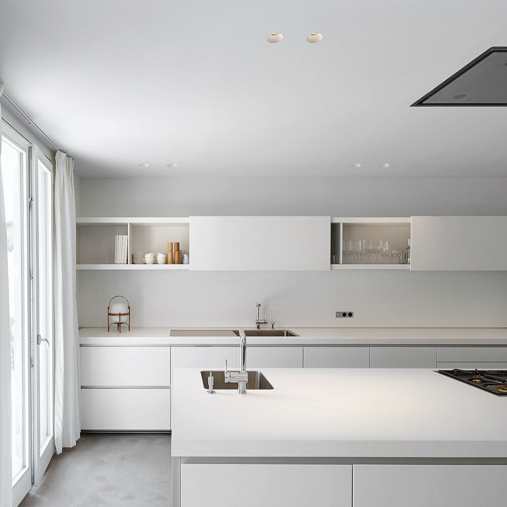 CONE - Deep anti-glare trimless recessed LED spot double – Powder coated White