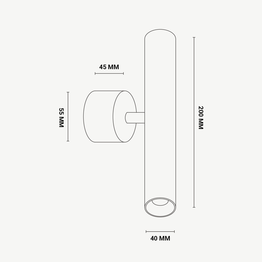 SPOT40 LED up-down wandlamp - Wit V2
