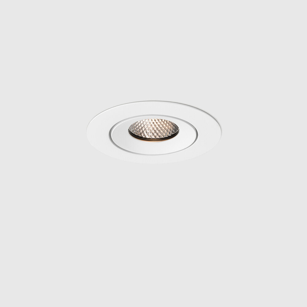 FLEXX Round adjustable recessed spot - White