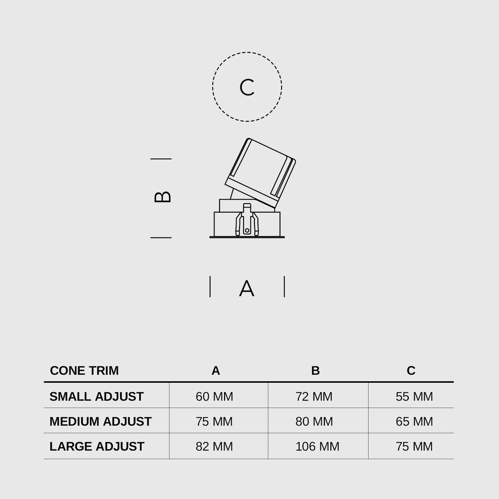 CONE - Deep anti-glare recessed LED spot - Powder coated White