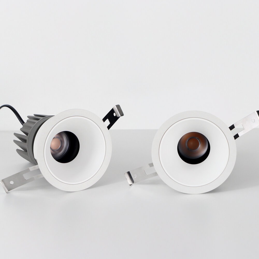 CONE – Verdiepte anti-verblinding trimless inbouw LED spot - Geborsteld Goud V2