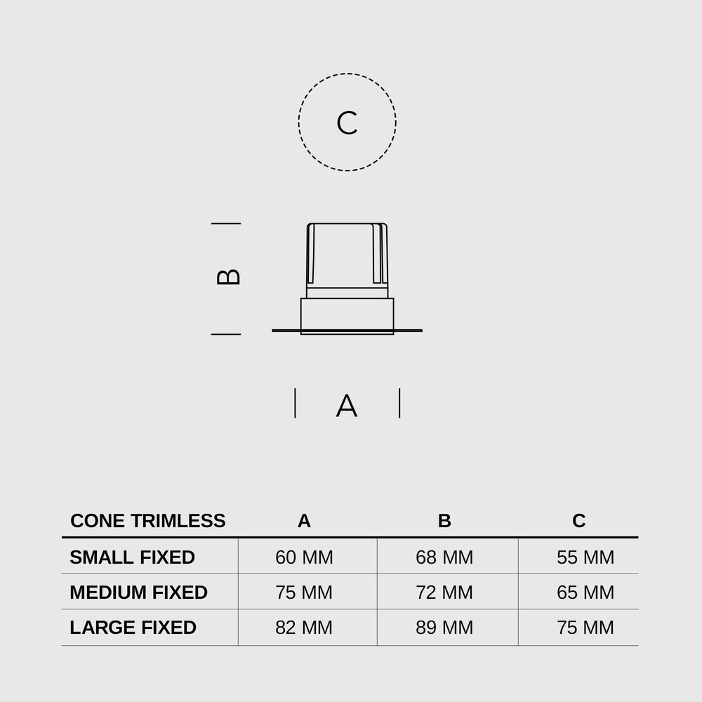 CONE - Deep anti-glare trimless recessed LED spot – Brushed Bronze V2