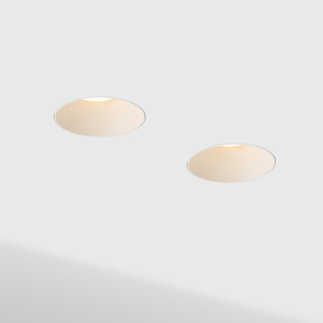 CONE – Verdiepte trimless inbouw LED spot dubbel - Wit
