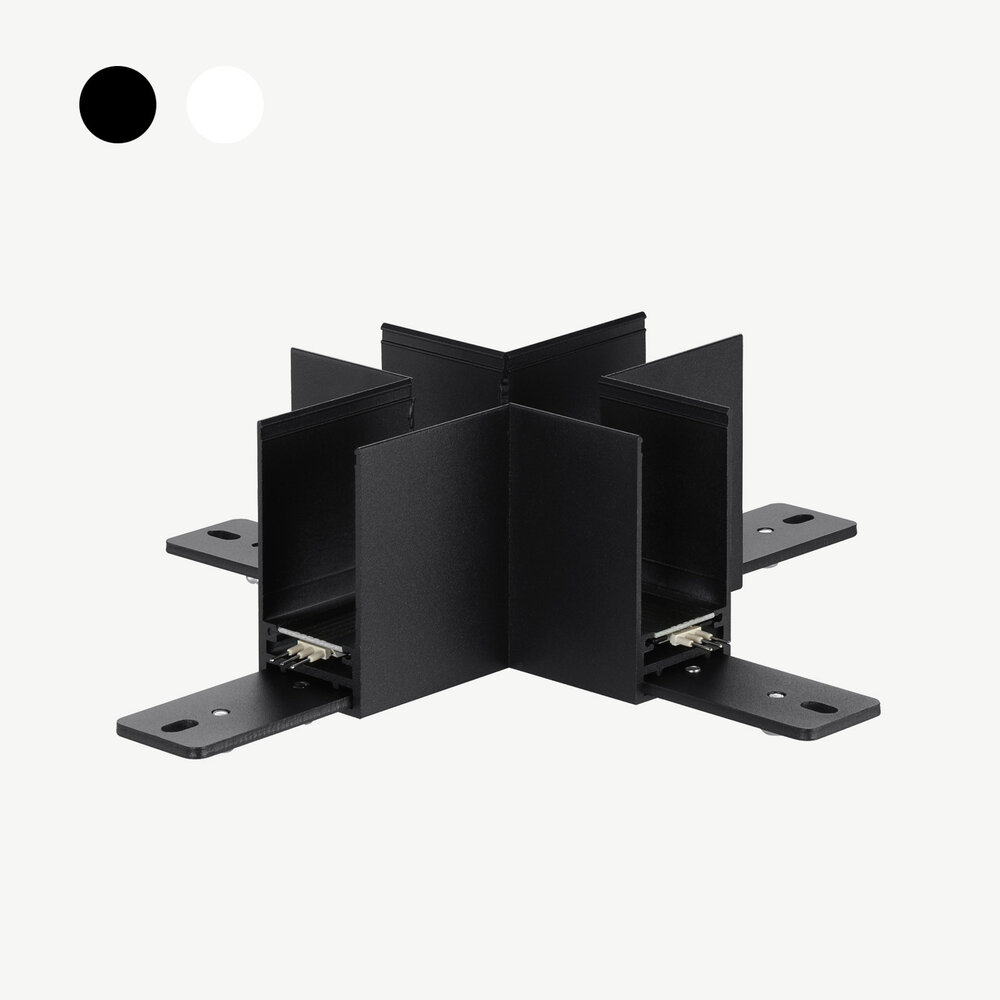 CLIXX SLIM magnetic track lighting system - Surface/pendant cross corner connection