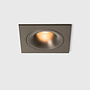 FLOW - Deep recessed LED downlight square - Brushed Champagne