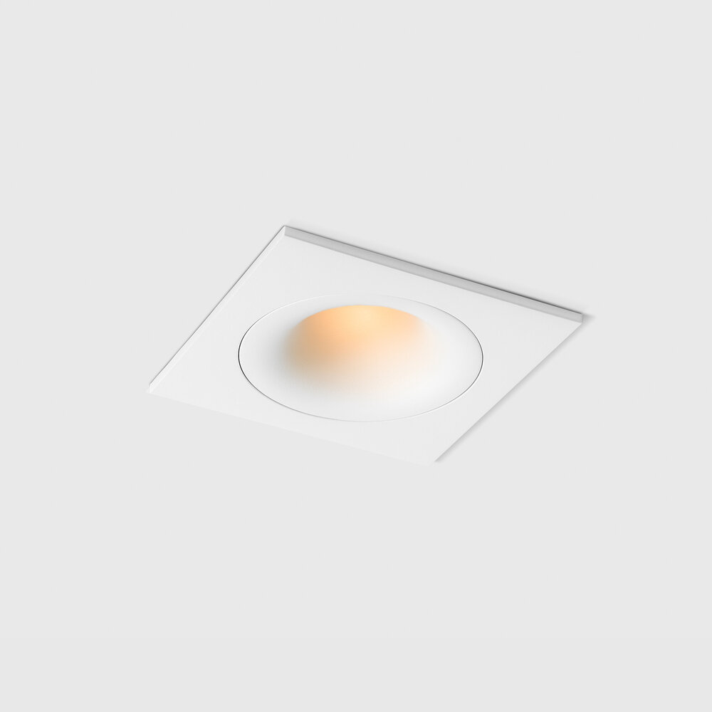 FLOW - Deep recessed LED downlight square - White