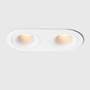 FLOW - Deep recessed LED downlight double round - White