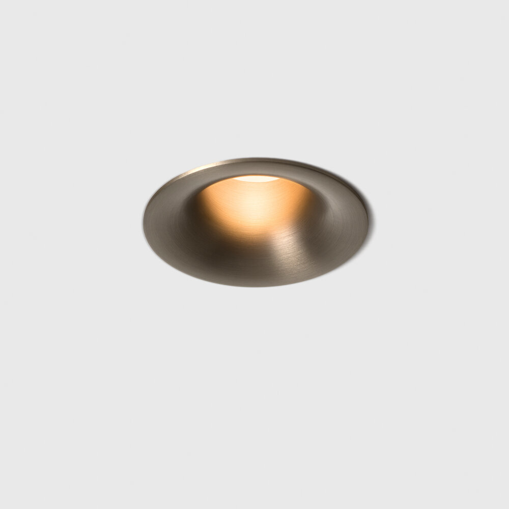 FLOW - Deep recessed LED downlight - Brushed Champagne