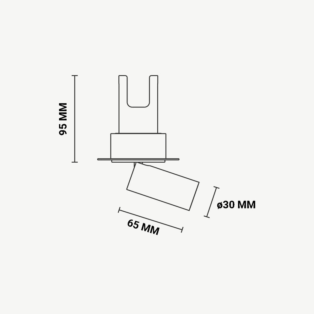 Uitschuifbare inbouw trimless LED spot PEEK - Wit