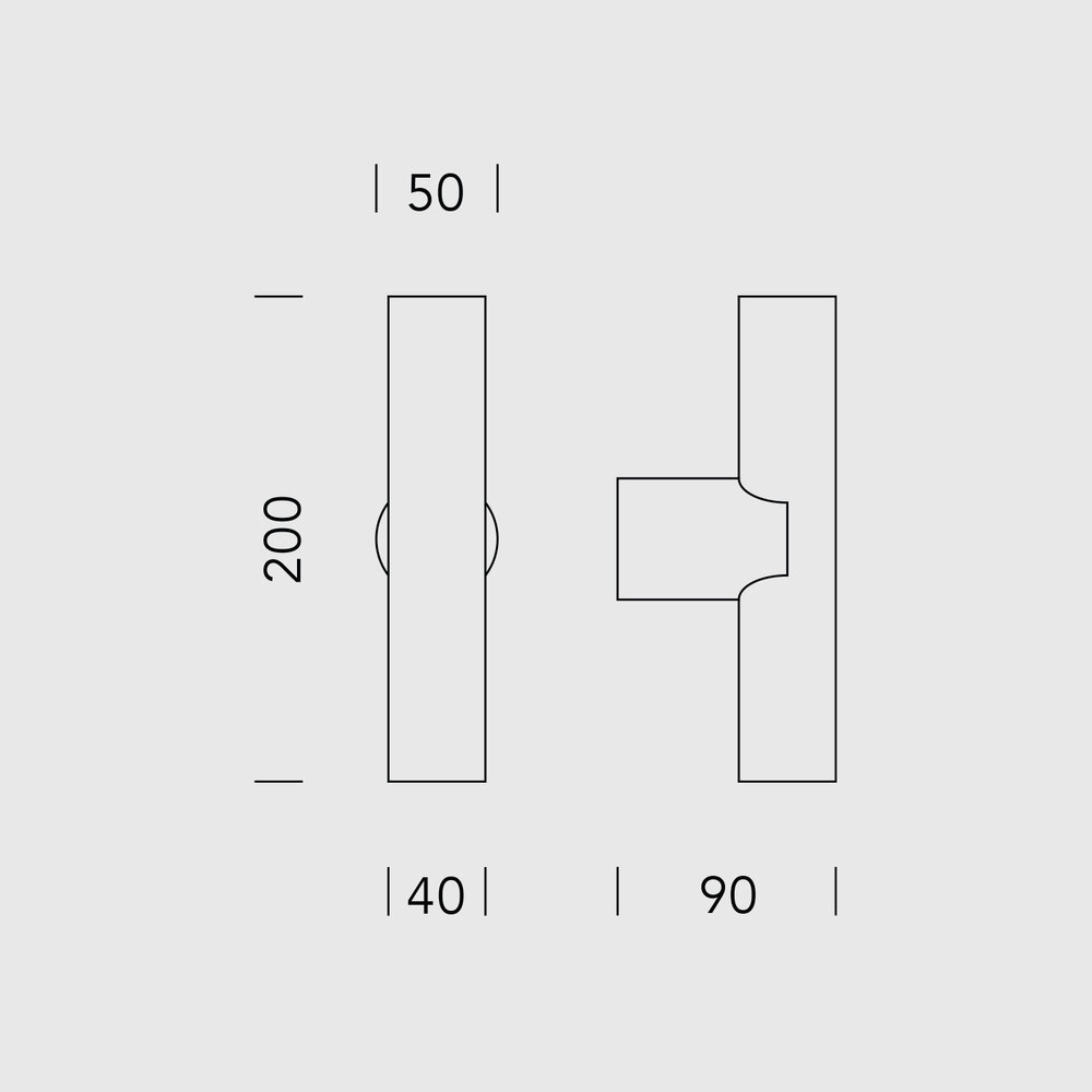 SPOT40 LED up-down wall lamp - Brushed Champagne V2