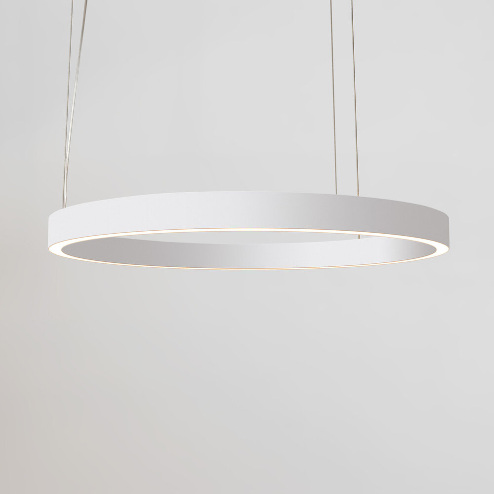 HALO Up-Down Slim LED suspended ring light - White