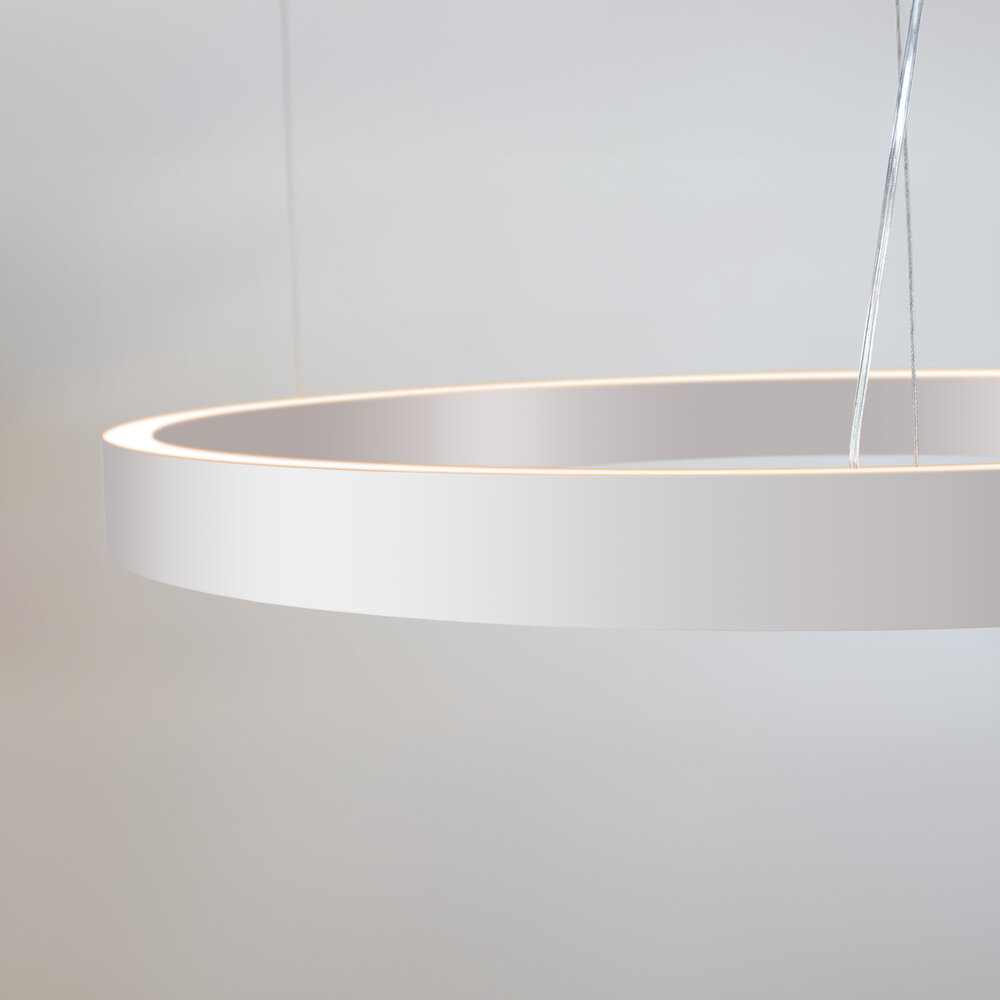 HALO Up-Down Slim LED suspended ring light - White
