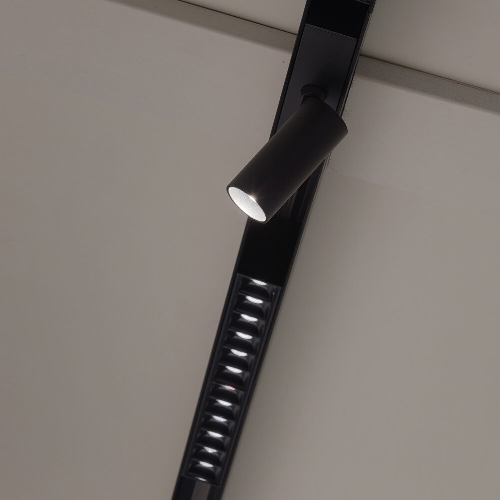 CLIXX SLIM magnetisch rail verlichtingssysteem - SPOT35 LED module - Geborsteld zwart