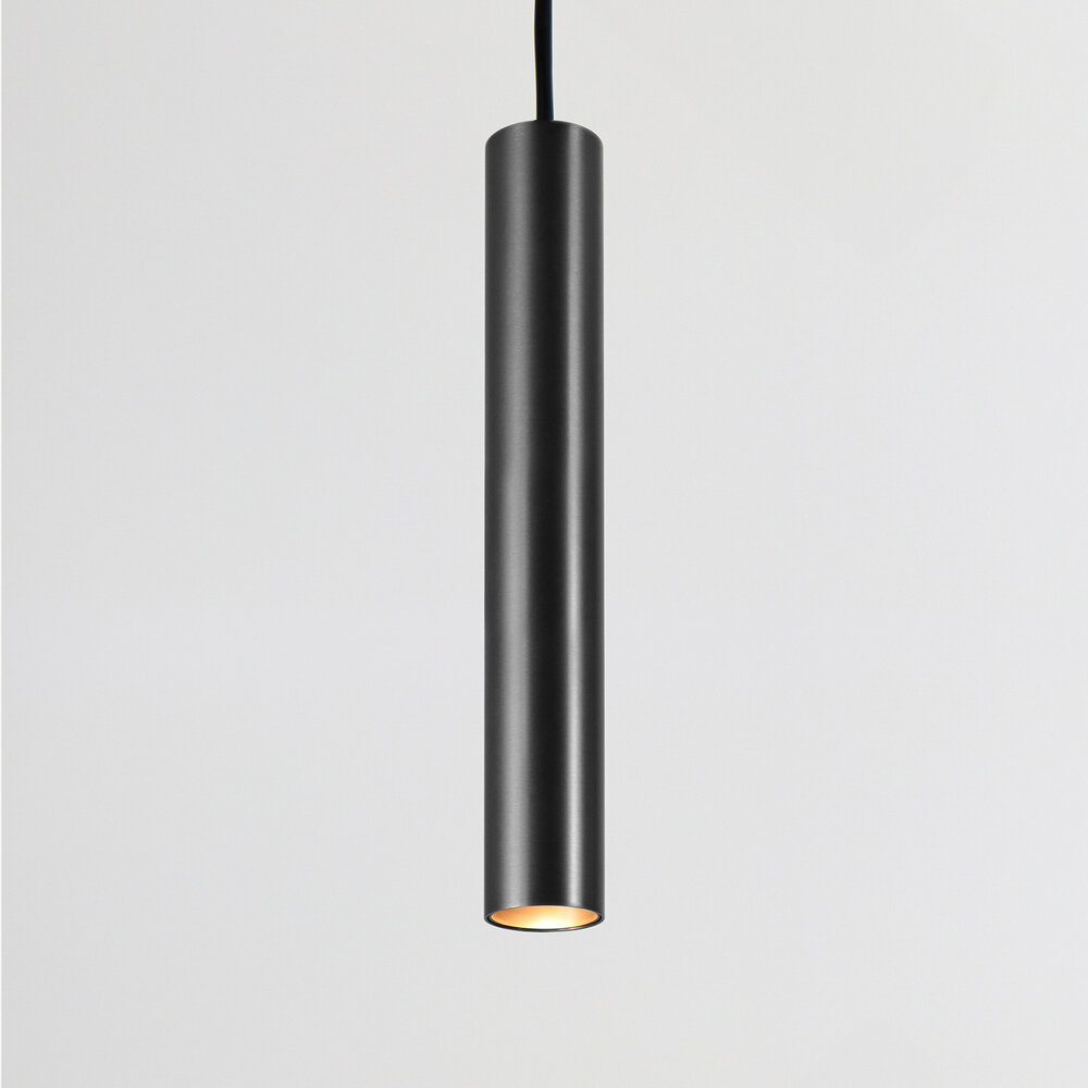 CLIXX SLIM magnetic track light system - TUBE PENDANT 35 LED module - Brushed black