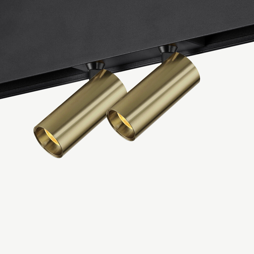 CLIXX SLIM magnetisch rail verlichtingssysteem - SPOT35D LED module - Geborsteld Goud