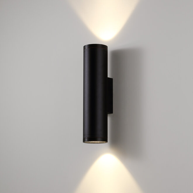 TUUB up-down wandlamp LED - Zwart