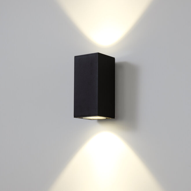 CUBB up/down wandlamp LED - Zwart