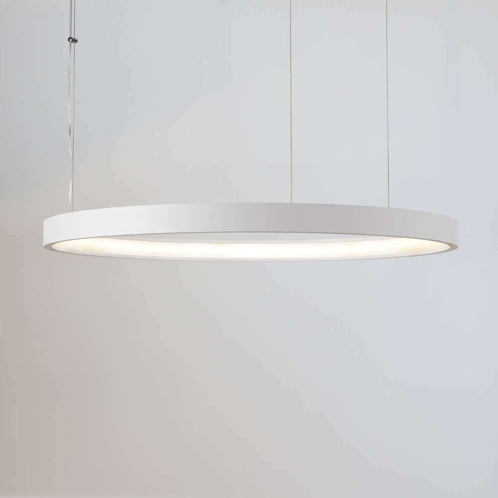 HALO LED suspended ring light - White