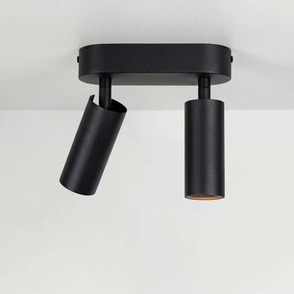 SPOT40 verstelbare opbouw LED spot Dubbel - Zwart