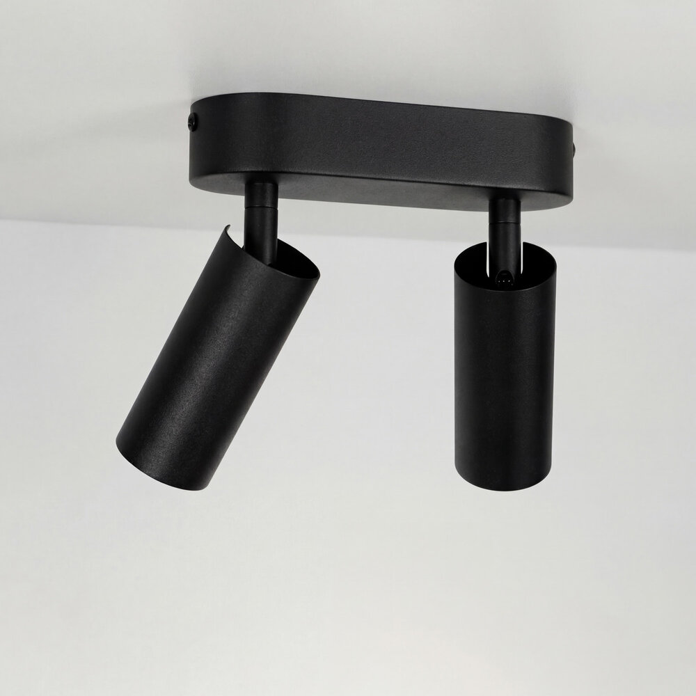 SPOT40 surface mounted adjustable LED spot Double - Black