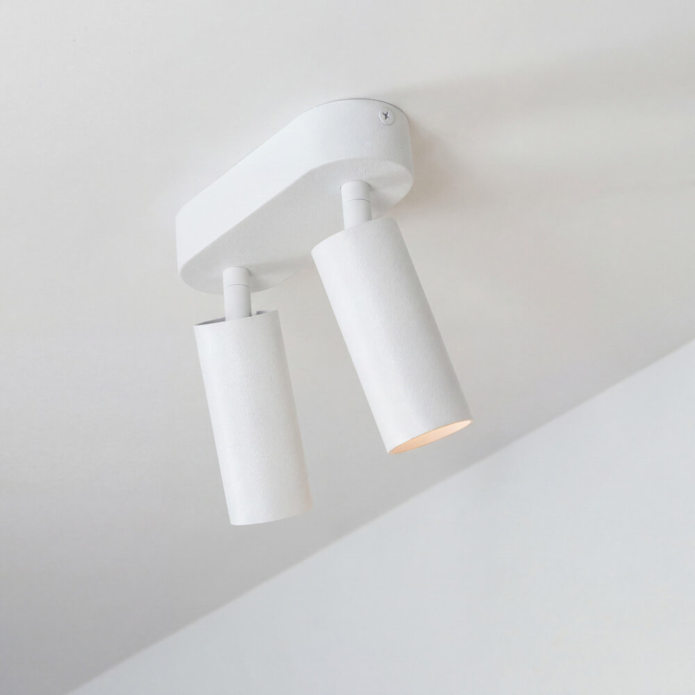 SPOT40 surface mounted adjustable LED spot Double - White