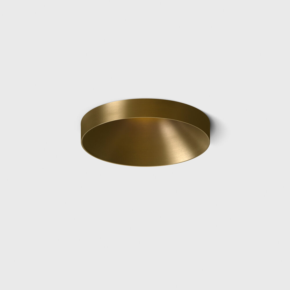 CONE OUT - Deep anti-glare semi recessed LED spot - Brushed Gold