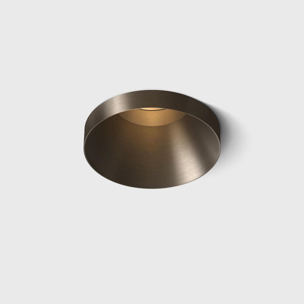 CONE OUT - Deep anti-glare semi recessed LED spot - Brushed Champagne