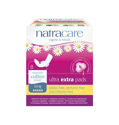 Natracare Serviettes Hygiéniques Ultra Extra avec Ailettes