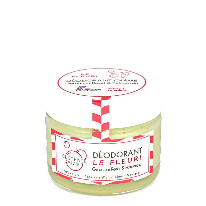 Clémence et Vivien Baume déodorant naturel Géranium Rosat, Palmarosa & Lavande