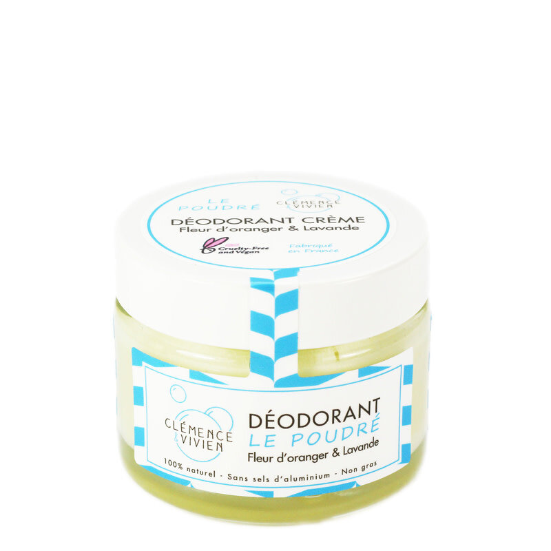 Clémence et Vivien Baume déodorant naturel Fleur d'oranger et Lavande