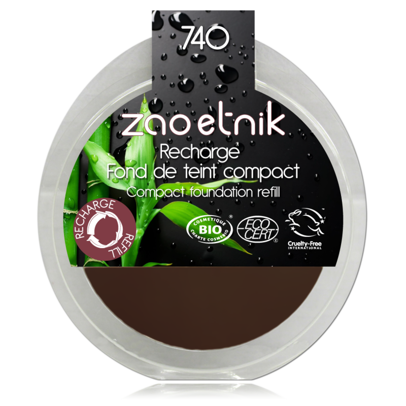 Zao Recharge Fond de Teint Compact Peaux Foncées