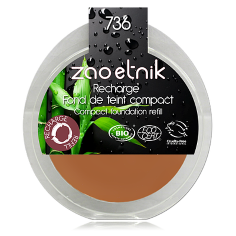 Zao Recharge Fond de Teint Compact Peaux Foncées