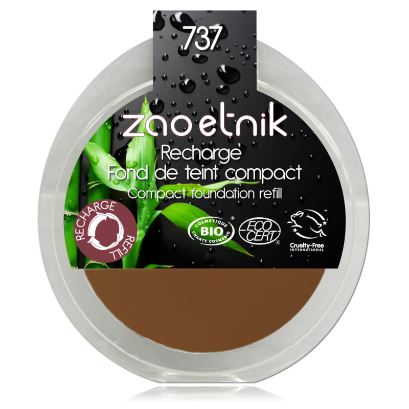 Zao Recharge Fond de Teint Compact Peaux Foncées