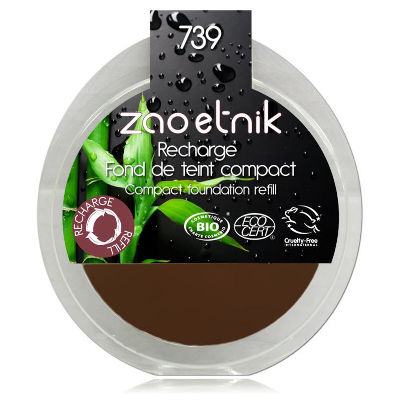 Zao Recharge Fond de Teint Compact Peaux Foncées