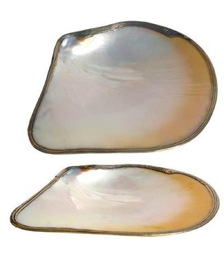 Fine Asianliving Vietnamese Oyster Shell Mother of Pearl Nacre Plate