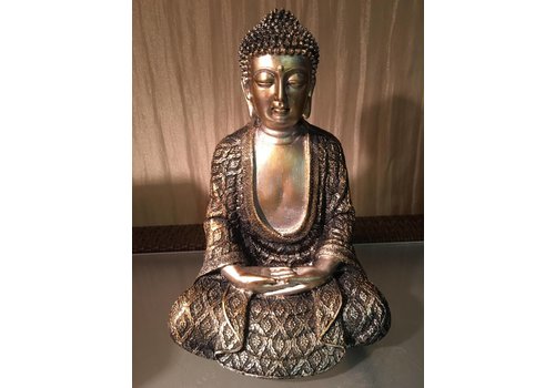 Fine Asianliving Boeddha Beeld Lotus Mediterend W16xD9xH24.5cm