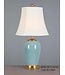 Oriental Table Lamp Porcelain Glassy Light Blue W41xD41xH69cm