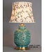 Chinese Tafellamp Porselein Turquoise Dorp