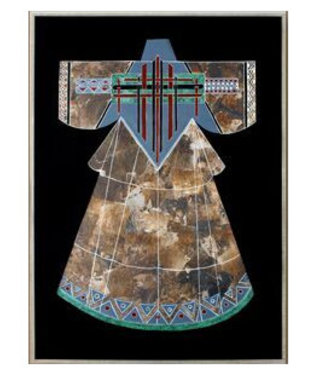 Fine Asianliving Olieverf Schilderij 100% Handgeschilderd met Omlijsting 75x100cm Chinese Kimono