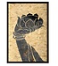 Oriental Painting Buddha Hand Lotus W60xD90cm