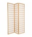 Fine Asianliving Japanese Room Divider 3 Panels W135xH180cm Privacy Screen Shoji Rice-paper Natural - Tana