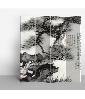 Fine Asianliving Chinees Kamerscherm B160xH180cm 4 Panelen Takken