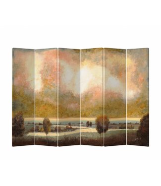 Fine Asianliving Paravent Interieur L240xH180cm Cloison Amovible 6 Panneaux Paysage