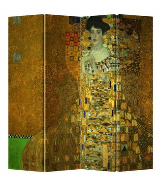 Fine Asianliving Paravent Interieur L160xH180cm 4 Panneaux Gustav Klimt Adele Bloch-Bauer