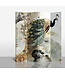 Room Divider Privacy Screen 4 Panels W160xH180cm Golden Peacock