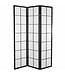 Fine Asianliving Japanese Room Divider 3 Panels W135xH180cm Privacy Screen Shoji Rice-paper Black