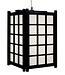 Japanese Lamp Shoji Rice Paper Wood Black - Dofu W20.5xD20.5xH31cm