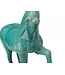 Caballo Azul Chino de Porcelana An44xP14xAl42cm