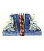 Chinese Bookend Porcelain Children Blue-White Set/2 W18xD13xH22cm