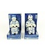 Chinese Bookend Porcelain Children Blue-White Set/2 W18xD13xH22cm